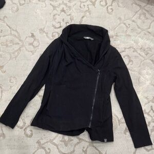 North Face Black Asymmetrical Zip Jacket